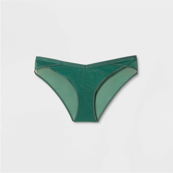 NWT Women's Mesh Cheeky Underwear - Auden™ Green L - Picture 3 of 9